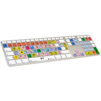 

LogicKeyboard Preset Pro Line American English Keyboard with Colored Keycap Top for Apple Logic Pro X 10.2.1 and Later Versions, Aluminum