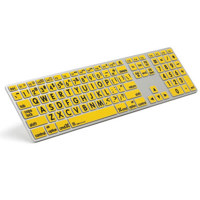 

LogicKeyboard Large Print Apple Advance Keyboard, Black on Yellow