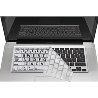 

LogicKeyboard XLPrint LogicSkin Black on White Cover with Black Large Print for Macbook Keyboard