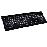 

LogicKeyboard Astra Series 104 Keys Xlprint Mac Backlit Keyboard (US, White On Black)