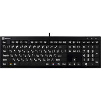 

LogicKeyboard XL Print NERO PC Slimline Large Print Hebrew/American English Keyboard, White On Black