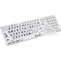 

LogicKeyboard Ultra Thin Apple LogicSkin White Keyboard Cover with Black Large Print