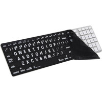 

LogicKeyboard Ultra Thin Apple LogicSkin Black Keyboard Cover with White Large Print