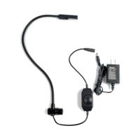 

Littlite LED-NA Series 12" Gen V LED Gooseneck Console Light with Right Angle Connector, In-Line Dimmer Control and U.S Power Supply