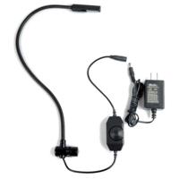 

Littlite LED-NA Series 18" Gen V LED Gooseneck Console Light with Right Angle Connector, In-Line Dimmer Control and U.S Power Supply