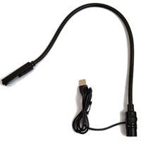 

Littlite LED-NA-USB Series 18" LED Gooseneck Console Light with Right Angle Connector and USB Cable