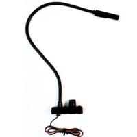 

Littlite CC-EB-AW Series 18" Top Mount Gooseneck LED Task Light with Bottom Mount Cord and Automotive Wiring, U.S Power Supply