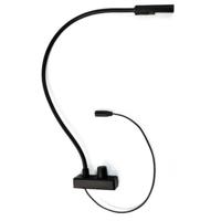 

Littlite IS-LED Series 18" Permanently Attached Gooseneck Dual Color White/Red LED Lampset with Bottom Mount Cord, Euro Power Supply