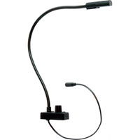

Littlite L-LED-BLUE Series 18" Permanently Attached Gooseneck Dual Color White/Blue LED Lampset with Bottom Mount Cord, U.S Power Supply