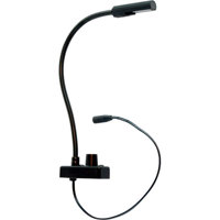 

Littlite L-LED-BLUE Series 12" Permanently Attached Gooseneck Dual Color White/Blue LED Lampset with Bottom Mount Cord, U.S Power Supply
