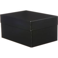 

Lineco Photo Storage Box, Holds 1000 3x5" or 4x6" Photos, Removable Lid, with Photo Envelopes, Color: Black