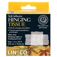 

Lineco Self-Adhesive Mounting/Hinging Tissue, 1"x12'