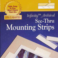 

Lineco 12" See-Thru Polyester Mounting Strips, 60-Pack