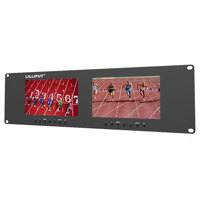 

Lilliput RM-7025 3RU Rackmount LED Monitor with Dual 7" Screen, 800x480, Dual VGA, Video and DVI Input/Output