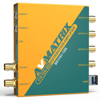 

AVMatrix SD1151-12G 1x5 12G-SDI Distribution Amplifier with SFP Out Port