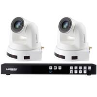 

Lumens Media Processor LC200 CaptureVision Station with 2x VC-A50P Full HD IP PTZ Cameras, White