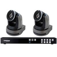 

Lumens Media Processor LC200 CaptureVision Station with 2x VC-A61P 4K UHD IP PTZ Cameras, Black