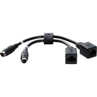 

Lumens VC-AC07 Dual In/Out RJ45 Female to 8-Pin Mini DIN Male VISCA Cable Extender