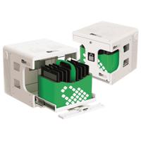

LockNCharge iQ 8 Wall Charging Cage with iQ 16 Sync Charge Station for Apple iPad, Pair