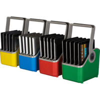 

LockNCharge Small 5 Slot Plastic Device Basket, Set of 4 (1x Green/1x Blue/1x Red/1x Yellow)