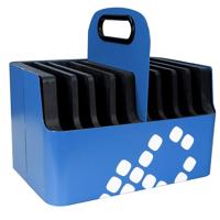 

LockNCharge iPad 8-Slot Aluminum Carry Basket, Blue