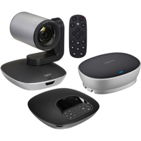 

Logitech Group Video Conferencing System for Mid to Large-Sized Meeting Rooms, Includes Camera, Speaker Phone, Remote Control