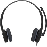 

Logitech H151 Stereo Multi-Device Headset with Microphone, In-Line Controls & 3.5mm Jack