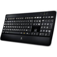 

Logitech K800 Wireless Illuminated Keyboard, 2.40GHz Wireless Operating Frequency, Black