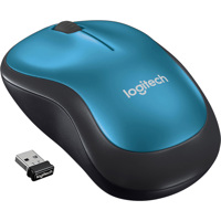 

Logitech M185 Wireless Mouse, Blue/Black