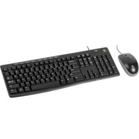 

Logitech MK200 Wired Combo Keyboard and Mouse, Black