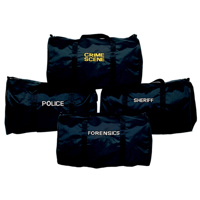 

Lynn Peavey Crime Scene Gear Duffel Bag with Gold Imprint, Black