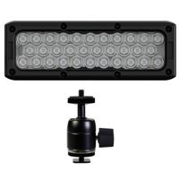 

Litepanels Brick Powerful Bicolor On-camera ENG Light with Built-in P-Tap Connector - With Ikan Ultra-Heavy Duty Camera Shoe Mount
