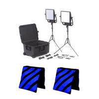 

Litepanels Astra Light Kit, Includes 1x Astra Soft Bi-Color LED Panel, 1x Astra 6X Bi-Color LED Panel, 2x Anton Bauer GM Battery Bracket, Traveler Case Duo - With 2x Weight Sand Bag for 10Lbs/Shipped Empty