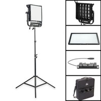 

Litepanels Gemini 1x1 Soft Pro Kit with Gold Mount Battery Bracket and Snapgrid 40 Degree Eggcrate, US Cable