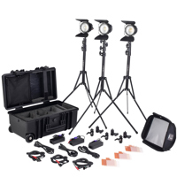 

Litepanels Sola ENG Flight Kit, Includes 3x Sola ENG LED Fixtures and 3x 3-Piece Gel Filter Set