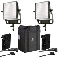 

Litepanels 2 Pack Astra 6X Bi-Color LED Panel - Bundle With 2 Pack Litepanels Anton Bauer Gold-Mount Battery Bracket, Litepanels Transport Case for 2x Astra 1x1 LED Light