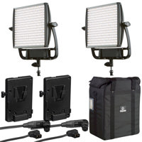 

Litepanels Litepanels 2 Pack Astra 6X Bi-Color LED Panel - Bundle With 2 Pack Litepanels V-Mount Battery Bracket, Litepanels Transport Case