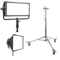 

Litepanels Gemini 2x1 Soft RGBWW LED Panel - Bundle With Flashpoint Junior Steel Wheeled Stand, 12', Litepanels Snapbag Softbox for Gemini LED Light
