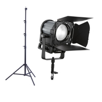 

Litepanels Sola 6+ Daylight LED Fresnel Light, 104W - With Pro Air Cushioned Heavy Duty Light Stand 9.5'