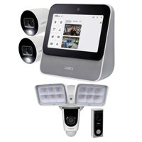 

Lorex Security System with L871T8E Home Center & 2x W282CAD 1080p Indoor/Outdoor Wi-Fi Cameras - With Lorex Home Monitor Kit