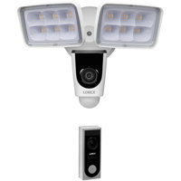 

Lorex Home Monitor Kit with Video Doorbell and Floodlight Camera