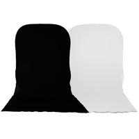 

Lastolite 6x7' Collapsible Disc Reversible Dyed Background with Extra 5' Train, Black / White