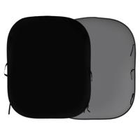 

Lastolite 5x6' Reversible Collapsible Background, Black/Mid Gray
