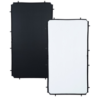 

Lastolite Skylite Rapid Medium Fabric, 1.1x2.0m (3.6x6.6'), Black/White