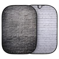 

Lastolite Urban Collapsible 5x7' Painted White/Industrial Gray Brick Reversible Background