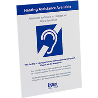 

Listen Technologies LA-303 Multi-Lingual Assistive Listening Notification Sign