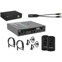 

Listen Technologies Wi-Fi/RF Advanced Dante System, Includes LW-100P-02 LE 2 Channel Wi-Fi Server, LT-800-072-01 Stationary RF Transmitter, 2x LR-4200-072 Intelligent DSP RF Receiver