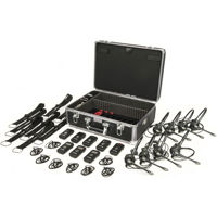 

Listen Technologies LKS-3 ListenTALK Collabor 8 System, 8x LK-1 ListenTALK Transceivers, 8x LA-452 Headset 2, LA-481 Docking Station Case 16