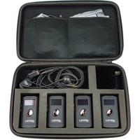 

Listen Technologies LKS-4-A1 ListenTALK Portable ADA Kit, Includes 4x LK-1 Transceivers, LA-451 Headset 1
