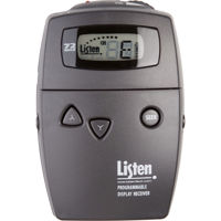 

Listen Technologies LR-500-072 Portable Programmable Display RF Receiver, 72 MHz